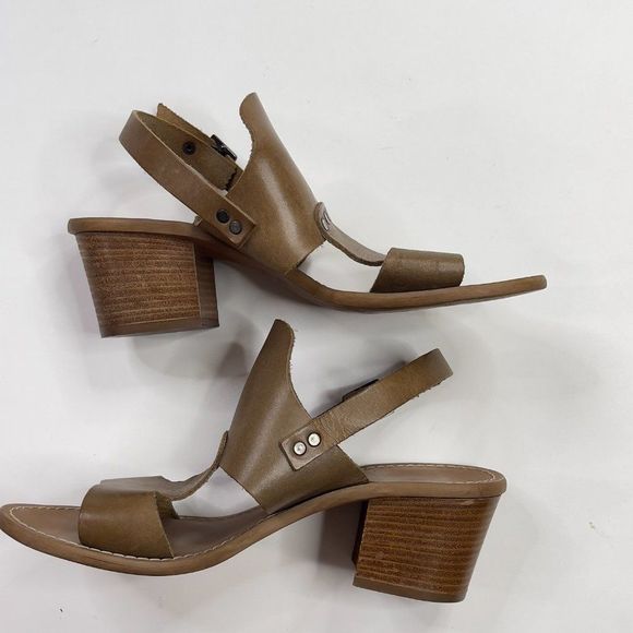 Barbara Barbieri saddle leather stacked heel sandals 9 - Picture 9 of 10